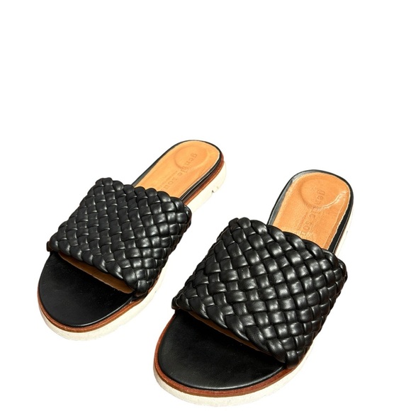 Gentle Souls LAVERN LITE BRAIDED SLIDE SANDAL By Kenneth Cole Size 9 Black - Picture 6 of 16